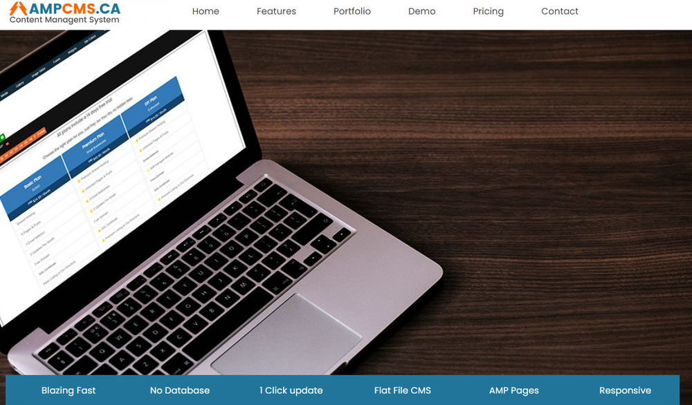 AMP CMS Screenshot 1