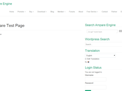 Ampare Engine Website