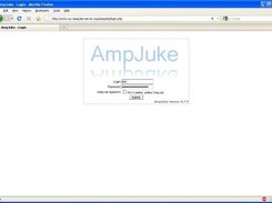 Login screen. See more at http://www.ampjuke.org
