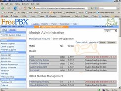 FreePBX Online Module Administration