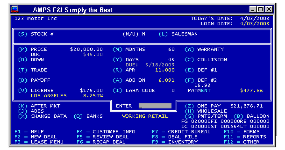 AMPS Finance & Insurance Screenshot 1