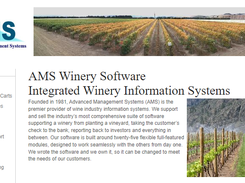 AMS Winery Production Software Screenshot 1