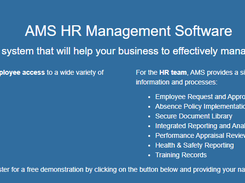 AMS HR Management Software Screenshot 1