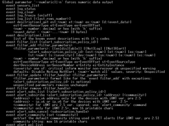 Command: event. Detailed help