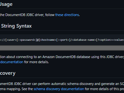 Amazon DocumentDB JDBC Driver Screenshot 1
