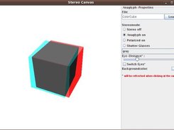 GUI with a colorcube in red-cayn