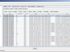 Events table view