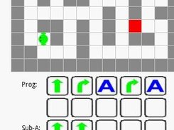 program your little android to find a way through the maze