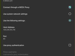 Custom sni and/or meekproxy