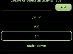 AM-Miner activity sample recording screen