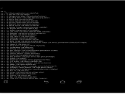 Android CMDLauncher - Using the "run" command to obtain a list of installed applications