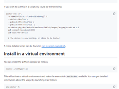 Android Emulator Container Scripts Screenshot 1