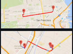 Android-GoogleDirectionLibrary Screenshot 1