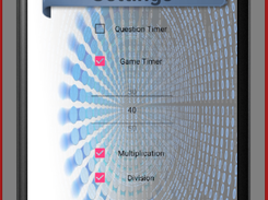 The Math Challenge game has many settings and options