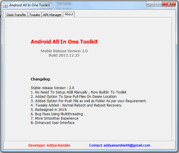 Android All In One Tool Kit About