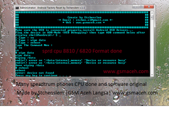 spd cpu 6820 / 8810 hard reset done