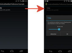 The appearance of the example app.