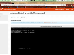 Androidx86 VM on Openstack - Command prompt