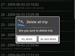 Confirm delete a trip