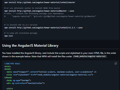 AngularJS Material Screenshot 1