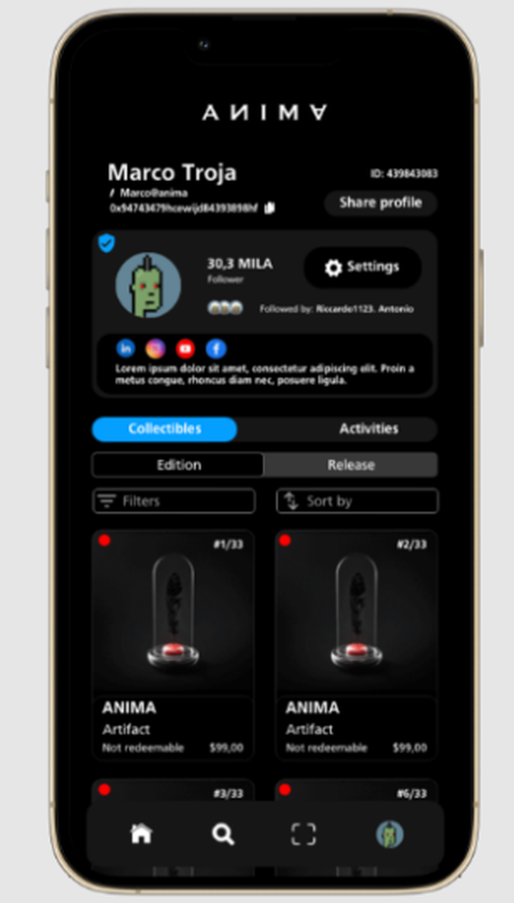 ANIMA Blockchain Screenshot 1