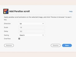 Add Parallax scroll animation