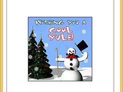 Viewer showing a snowman