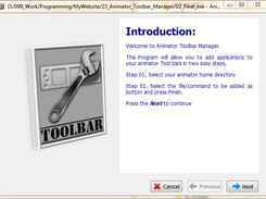 Welcome screen