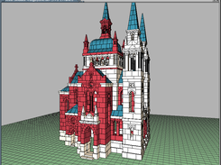 Wien Fuenfhaeuserkirche, AnkerWorld model file 2013