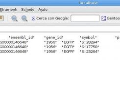 Example results (here for just one gene name)
