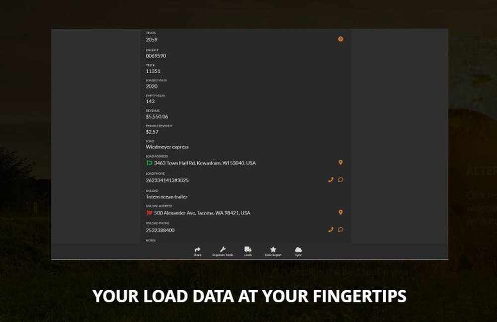 Annual Load Book Screenshot 1