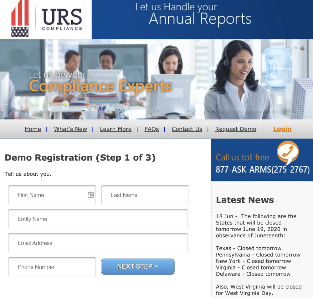 Annual Report Management Service Screenshot 1