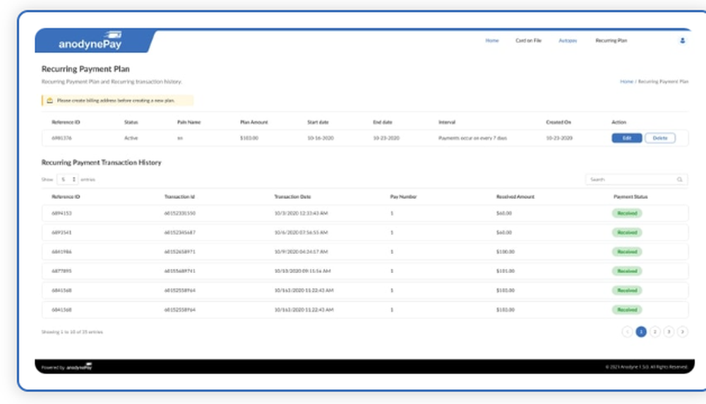 AnodynePay Screenshot 1