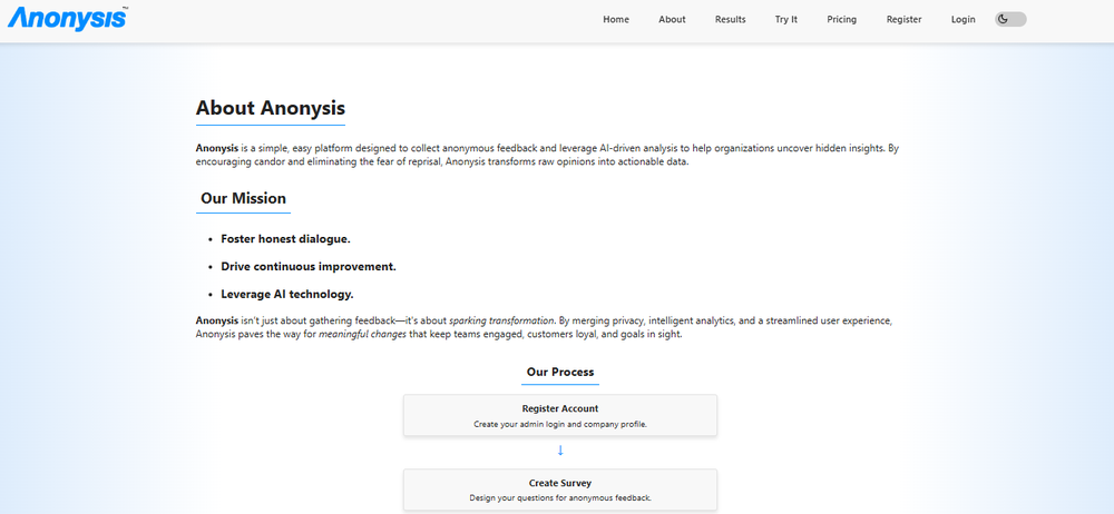 Anonysis Screenshot 1