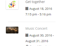 Upcoming events