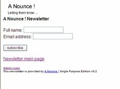 Newsletter Subscribe