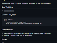 Ansible Role Screenshot 1