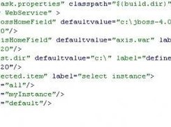 definition of the dialog on the ant build file