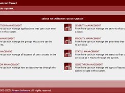 This is the main administrative interface.