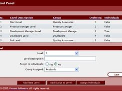 This is the level management interface.