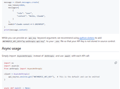 Anthropic SDK Python Screenshot 1