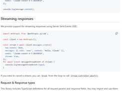 Anthropic SDK TypeScript Screenshot 1