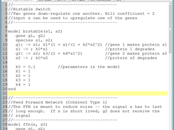 QTAntimony having loaded the example antimony input file.