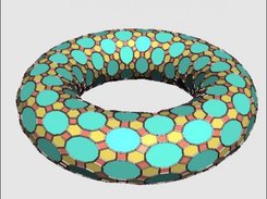 Uniform tiling mapped onto a torus