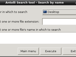 Search by name menu
