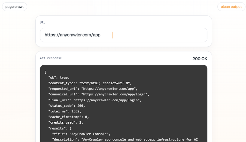 AnyCrawler Screenshot 1