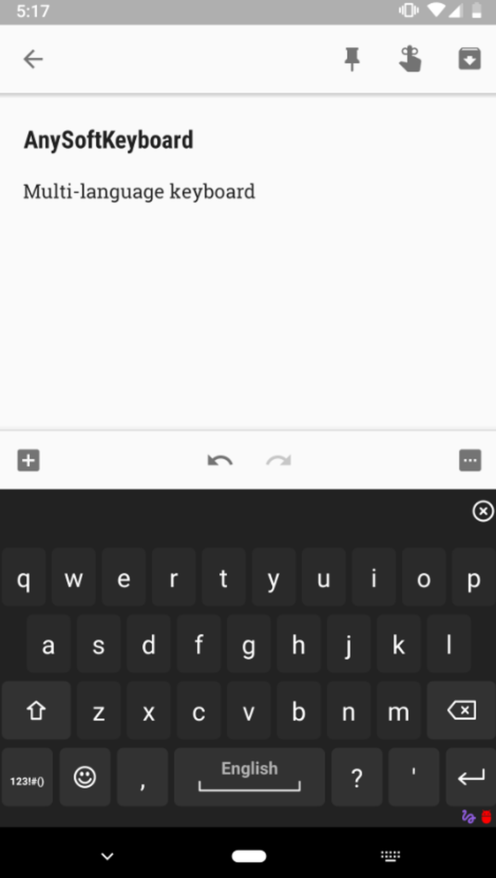 AnySoftKeyboard Screenshot 1