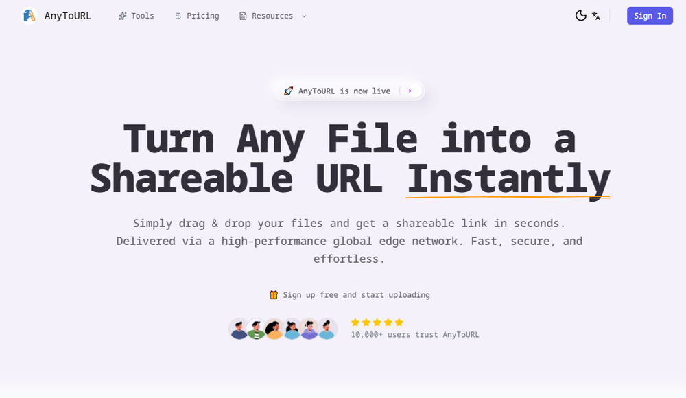 AnyToURL Screenshot 1