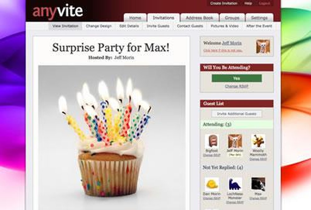 Anyvite Screenshot 1