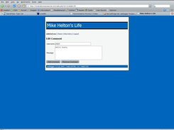 The comment editing page.